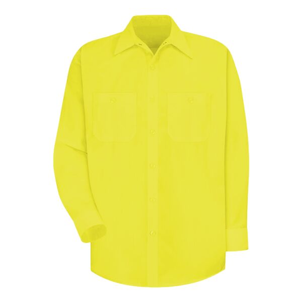 Men's Enhanced Visibility Long Sleeve Work Shirt Thumbnail