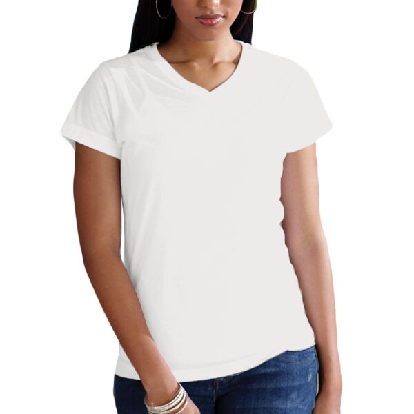 Women's Polyester Sublimation V-Neck Tee Thumbnail
