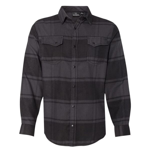 Men's Snap Front Plaid Flannel Shirt Thumbnail
