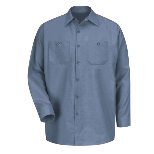 Men's Tall Industrial Long Sleeve Work Shirt Thumbnail