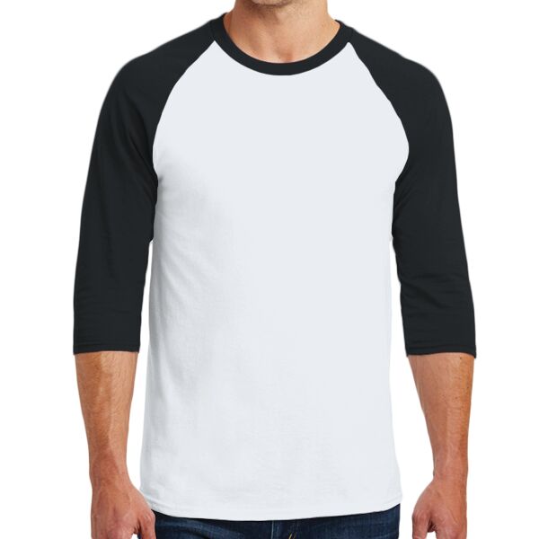 Gildan - Heavy Cotton ™ 3/4 Sleeve Raglan T Shirt Thumbnail