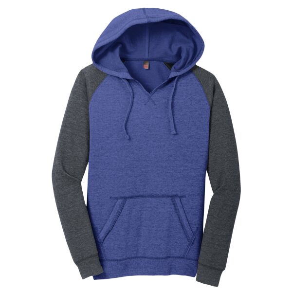 District - Women's Lightweight Fleece Raglan Hoodie Thumbnail