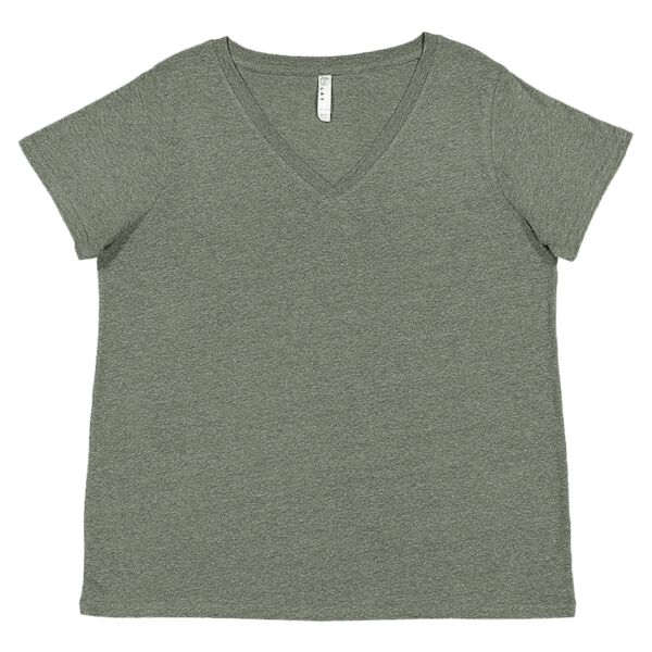 Curvy Collection Women's Fine Jersey V-Neck Tee Thumbnail