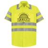 High Visibility Safety Short Sleeve Work Shirt Thumbnail