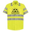 High Visibility Safety Short Sleeve Work Shirt Thumbnail