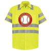 High Visibility Safety Short Sleeve Work Shirt Thumbnail